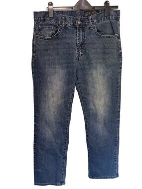TK Axel Mens Denim Jeans Dark Wash Slim Straight 34x32